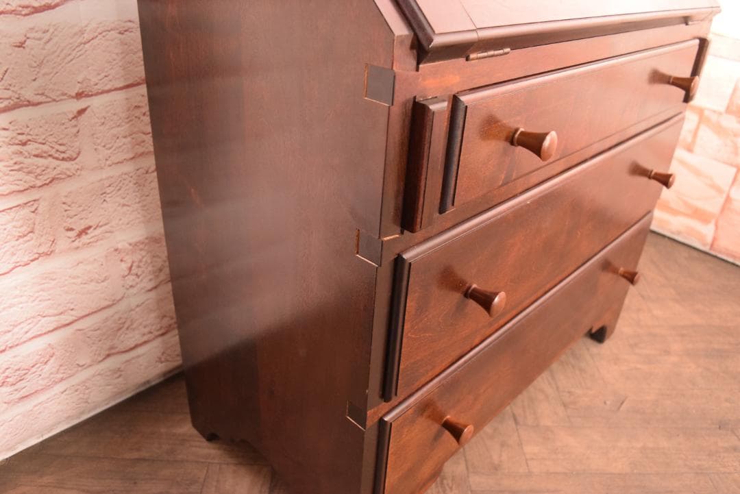 松本民芸家具 ライティングビューロー/デスク #308型 訳あり品