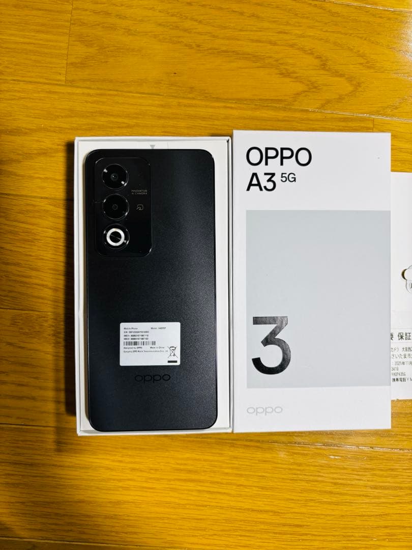 Oppo A3 5G 128GB A402OP SIMフリー ワイモバイル