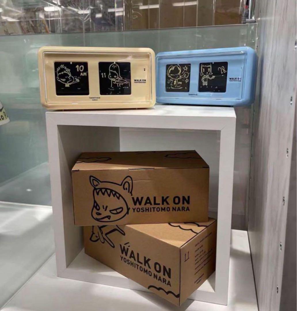 ラッピング済✴︎奈良美智 パタパタクロック フリップクロック WALK ON