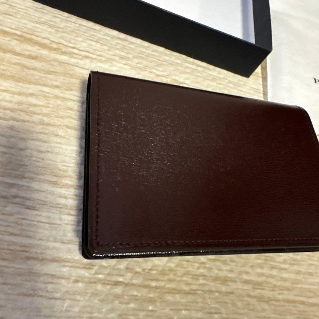 新品 未使用 BURBERRY バーバリー ブラウン レザー 名刺入れ