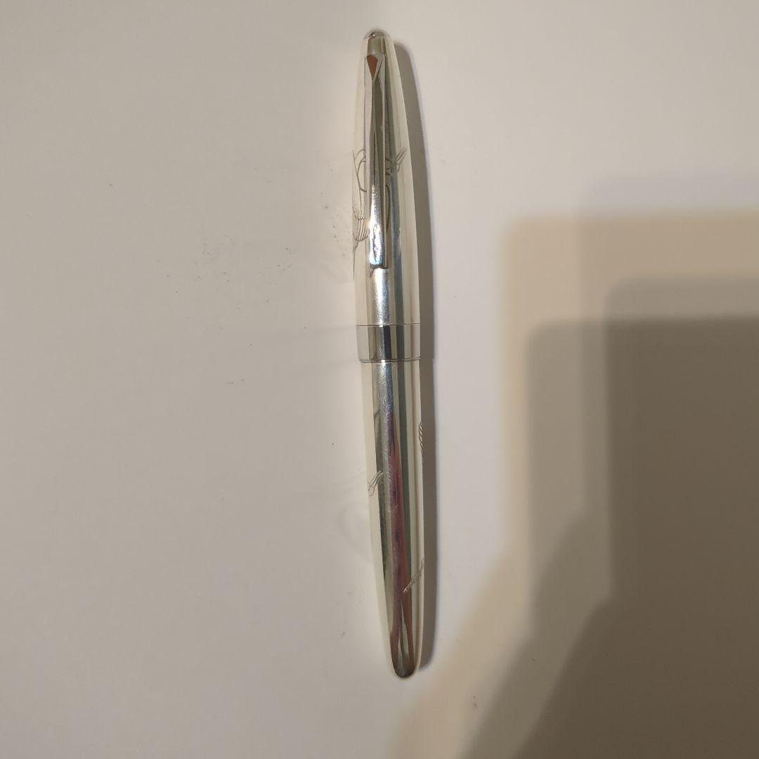 パイロット　シルバーン　鶴　硬　細字　18金750