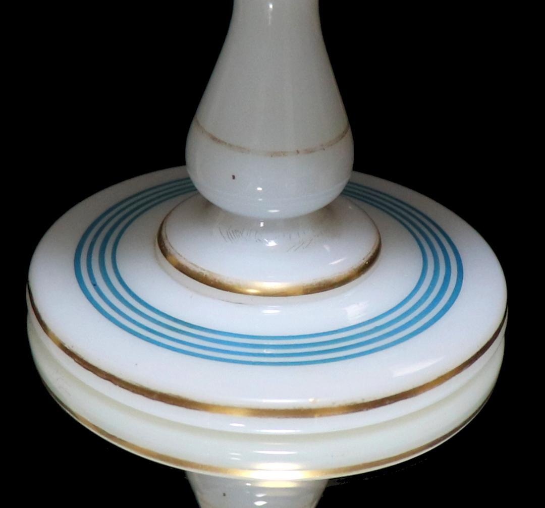 オールド・バカラ 美術館級 金彩エナメル薔薇文 コンポート オパーリンクリスタル