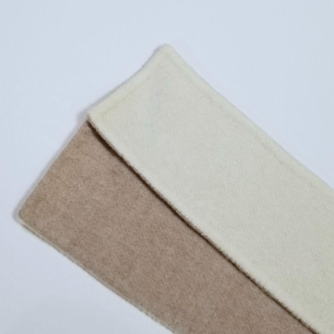 Demi-Luxe BEAMS ベルト付きリバーコート ベージュホワイト 38