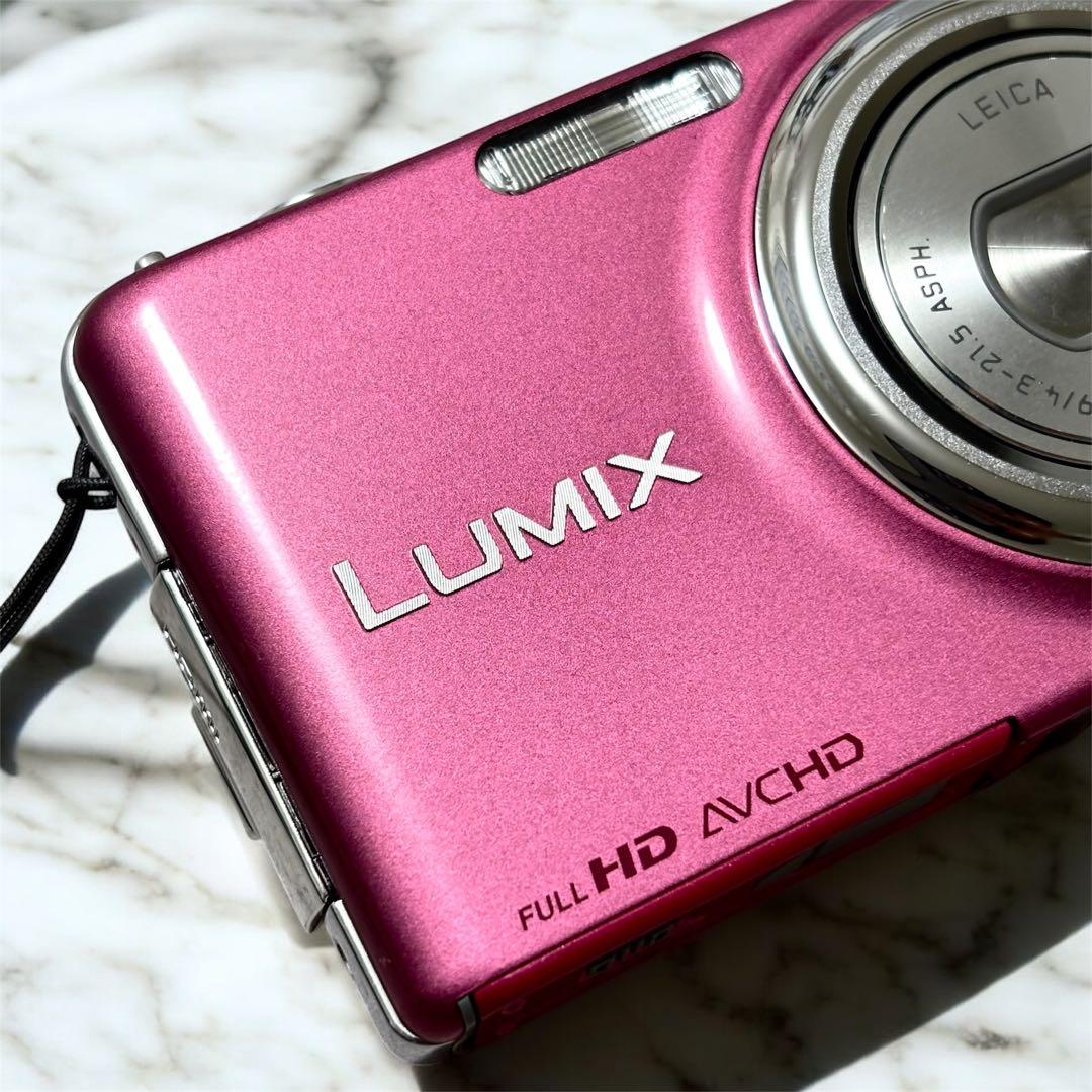 【美品】 Panasonic LUMIX DMC-FX77 ピンク コンデジ