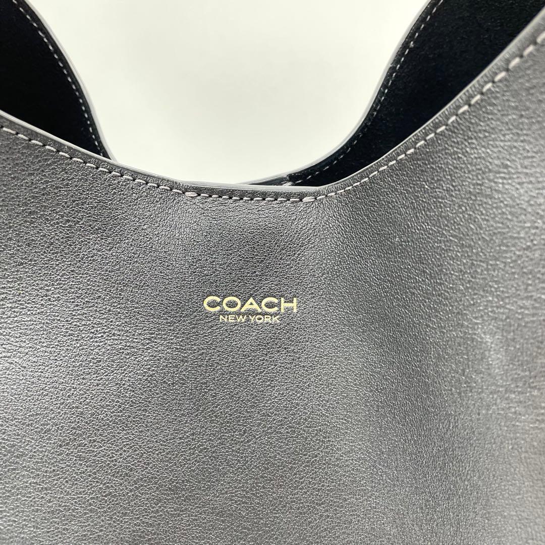 【極美品】コーチ　ブルックリン39 ワンショルダーバッグ　レザー　黒　A4可能