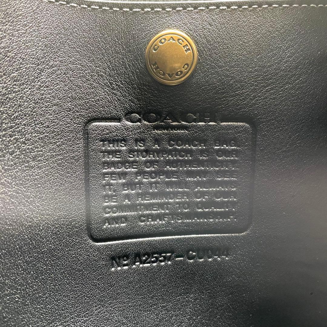 【極美品】コーチ　ブルックリン39 ワンショルダーバッグ　レザー　黒　A4可能