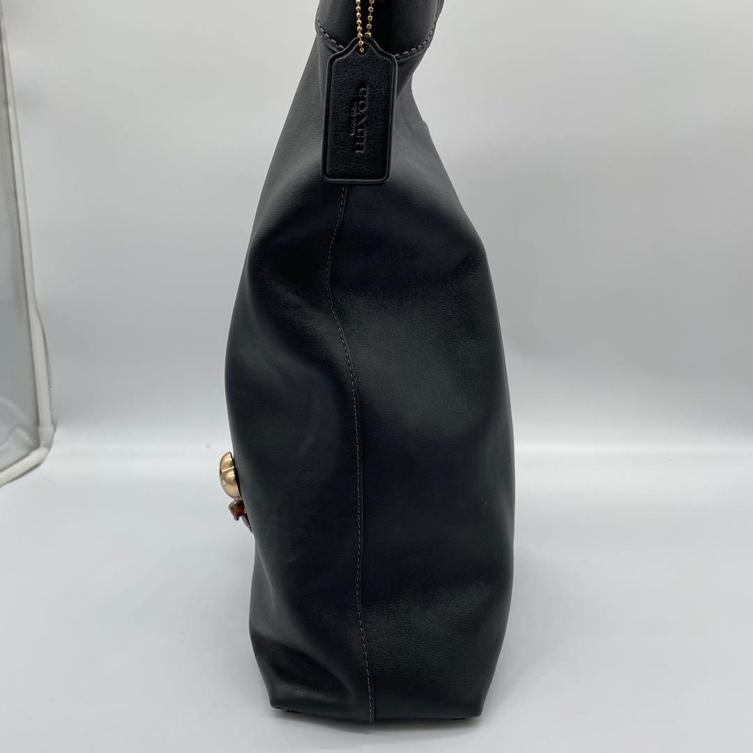 【極美品】コーチ　ブルックリン39 ワンショルダーバッグ　レザー　黒　A4可能