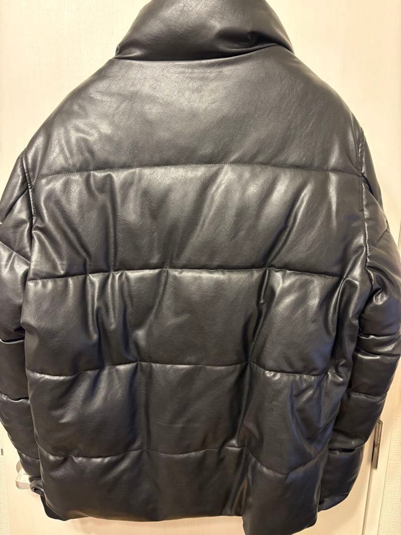 ZARA ザラ　フェイクレザーダウンジャケット