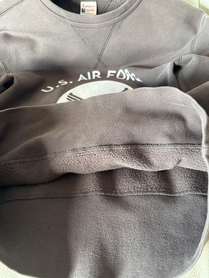 希少 チャンピオン ランタグ復刻 スウェット 嘉手納基地 USAF M 両V