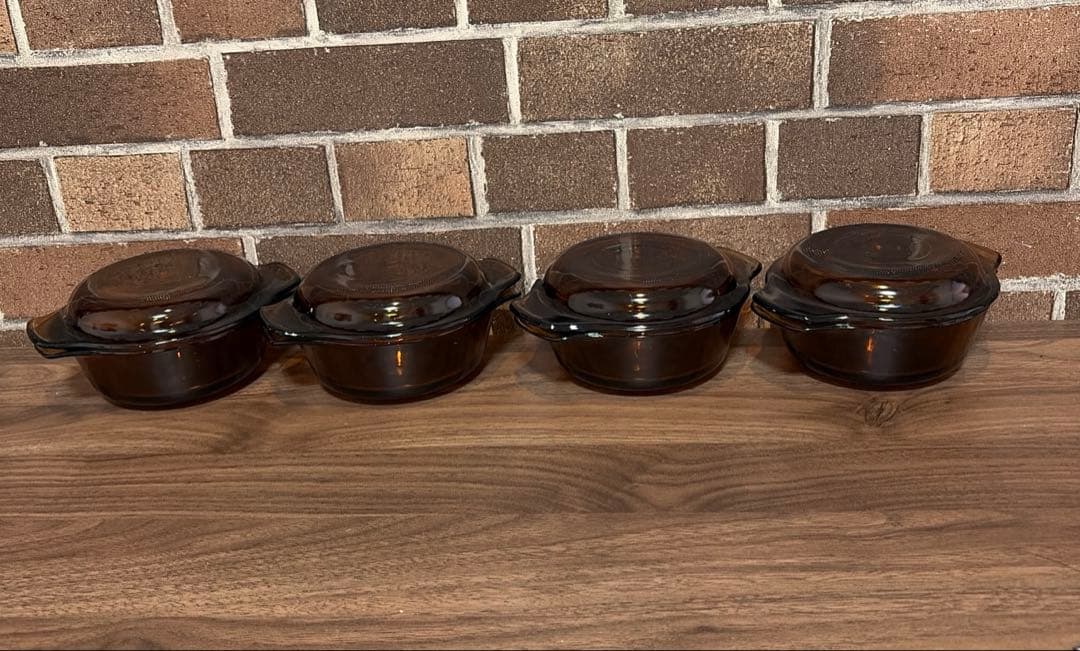 アメリカビンテージファイヤキング インディビジュアルキャセロール4つ12オンス