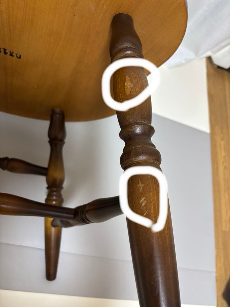 あい※専用 【美品】飛騨産業 キツツキマーク ウィンザーチェア レトロ ②