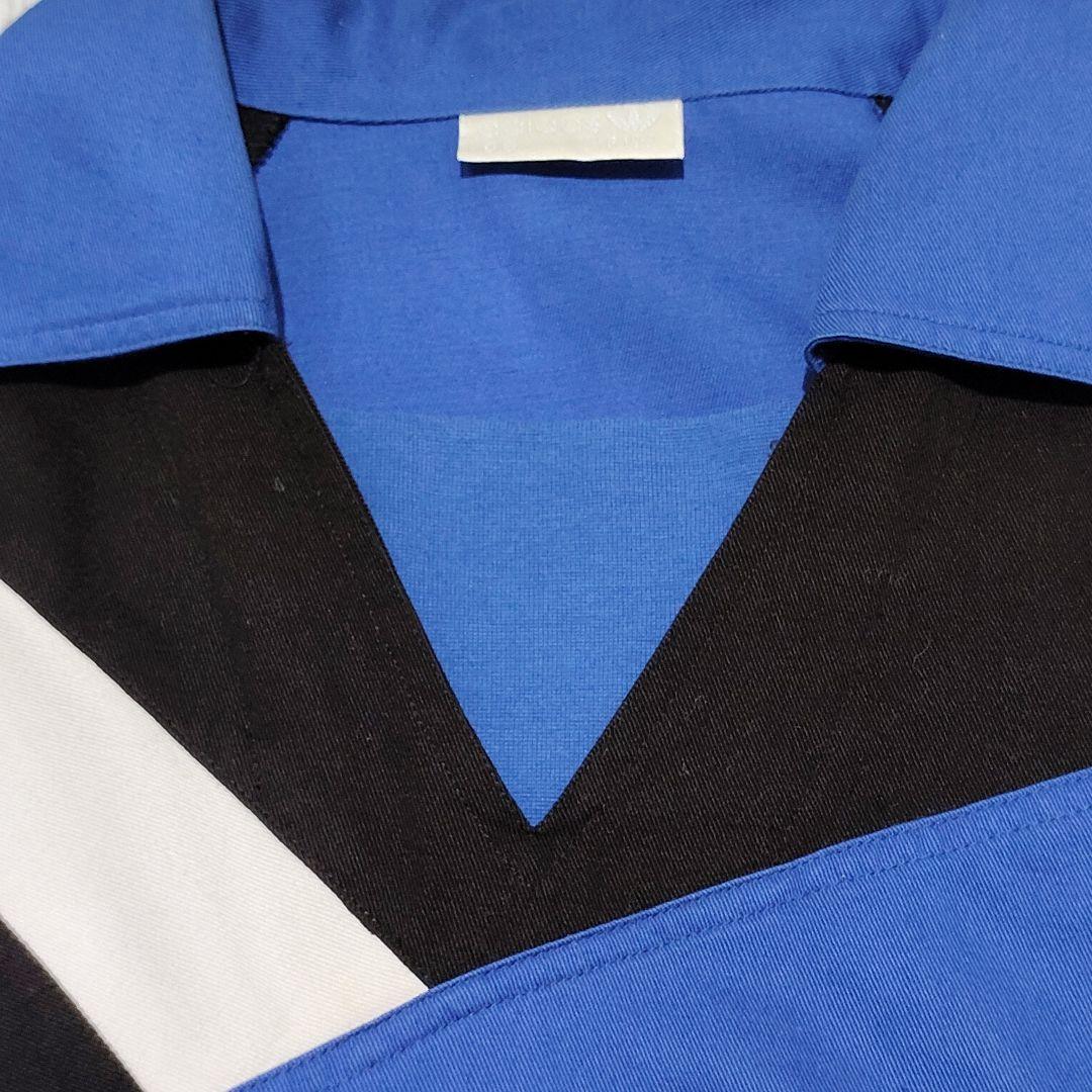 激レア‼️90s adidas レンジャーズ　ドリルトップジャージ L 青/黒