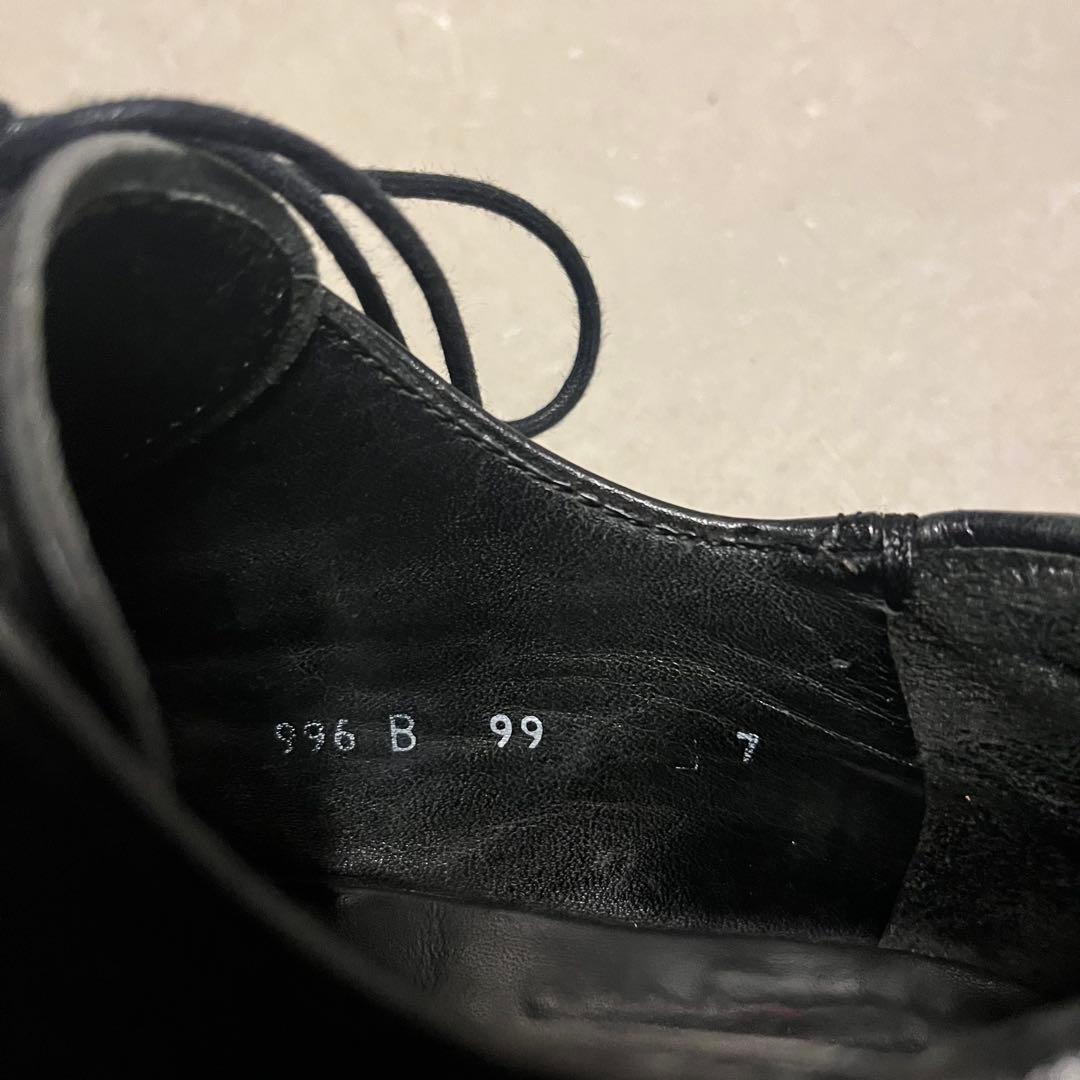 靴 prada 1999AW square-toe derby shoes 7