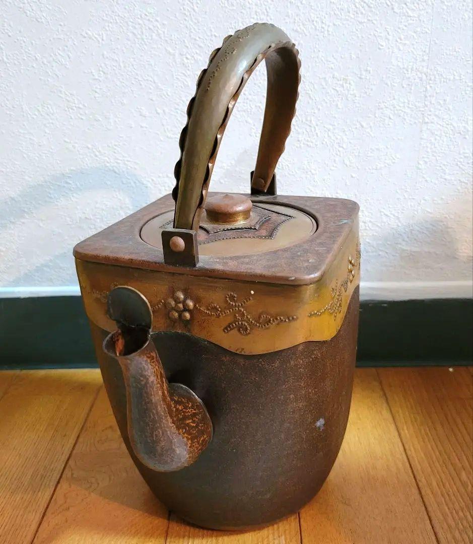 アンティーク　　レトロ銅茶釜