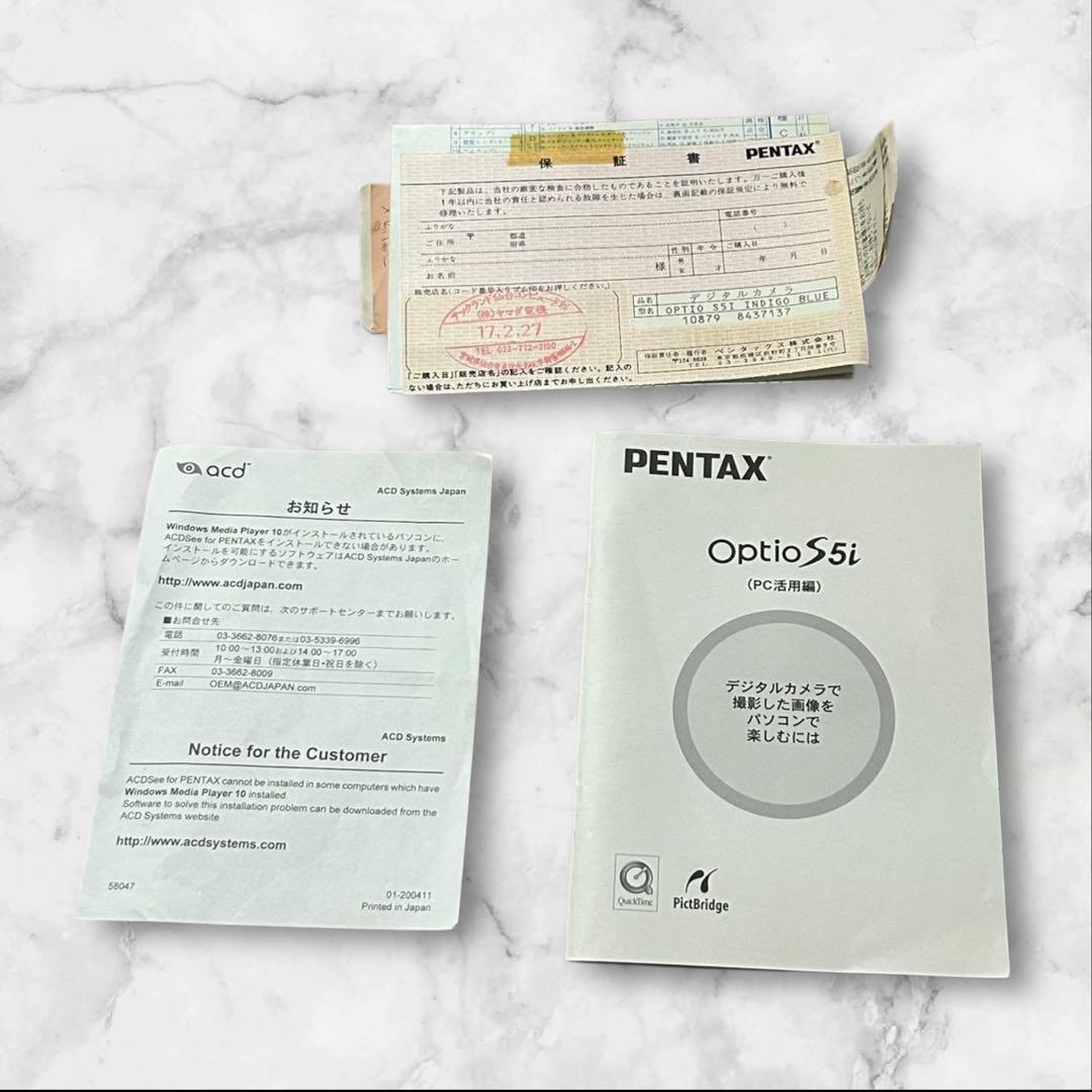 PENTAX Optio S5i インディゴブルー