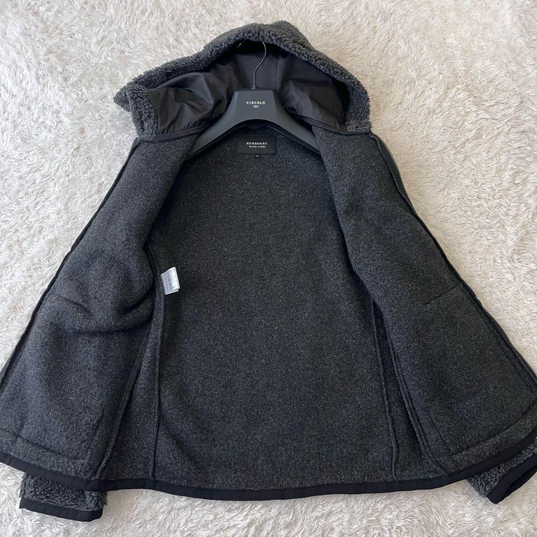 バーバリーブラックレーベル モッズコート ボアパーカー ライナー 3way M