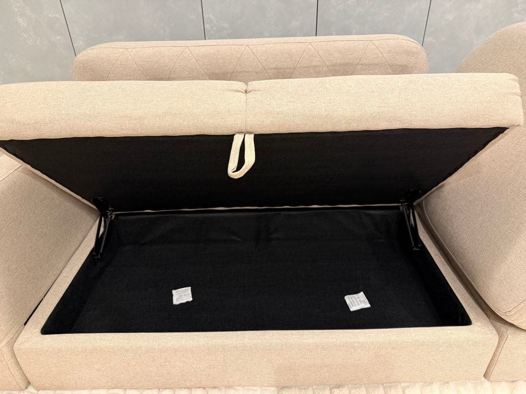 オーエスジェイ(OSJ) カウチソファ　収納付き