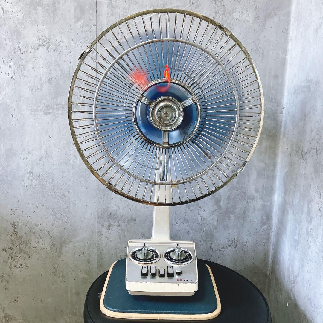 【希少】日立 扇風機 D-626 回転確認済み アンティーク ビンテージ