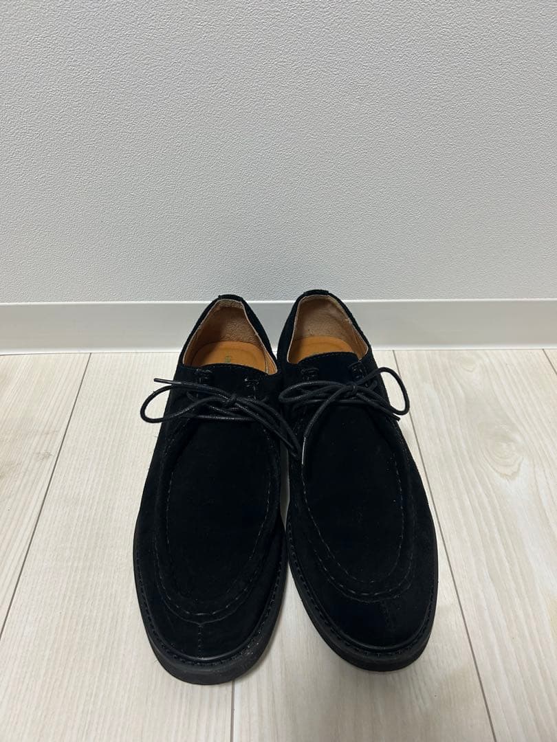 ブラックスエード モカシンシューズ