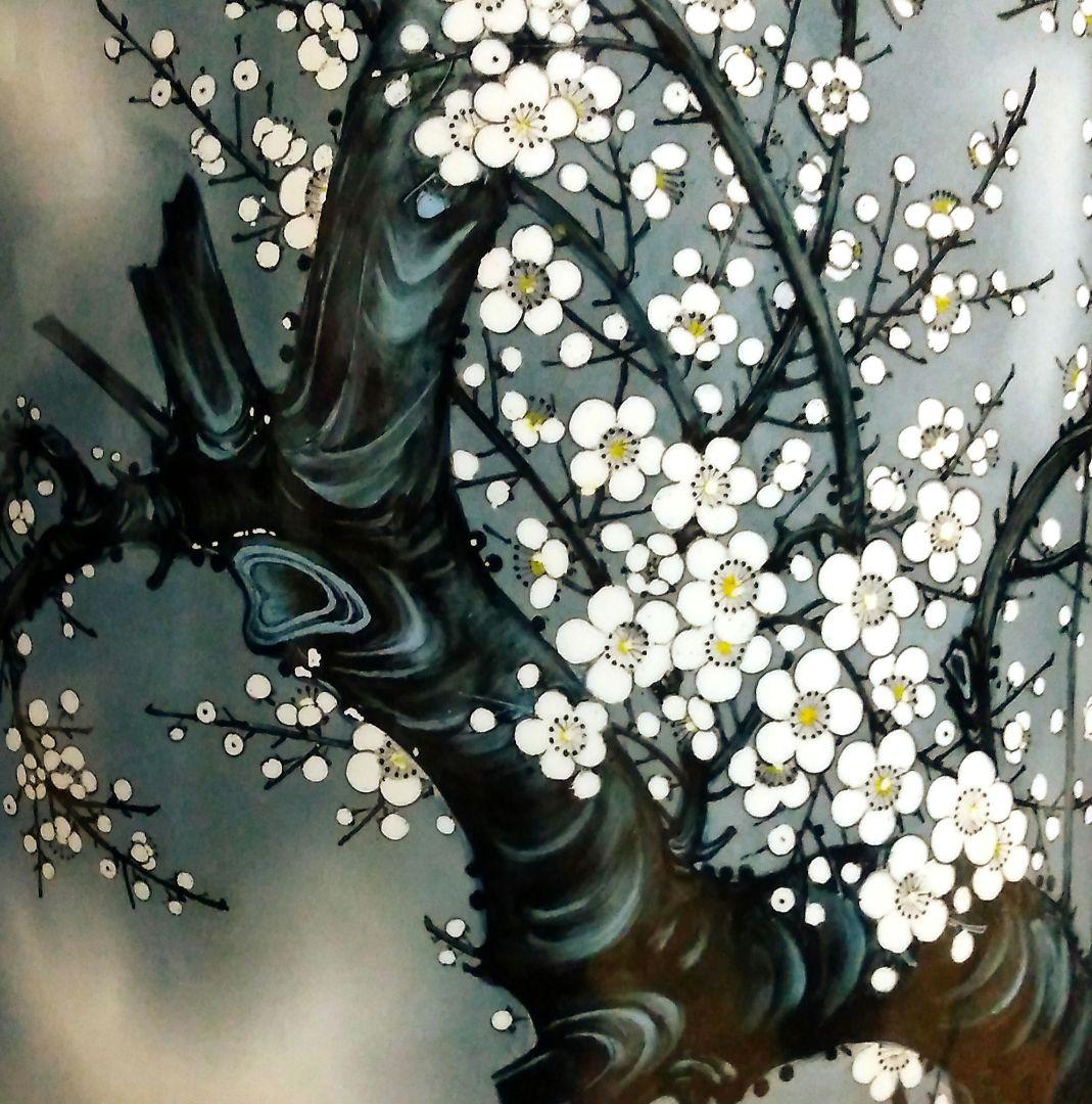 ★２/５で出品終了　超特大飾り壺158cm　花鳥図　沖縄本島引取限定　現物確認可