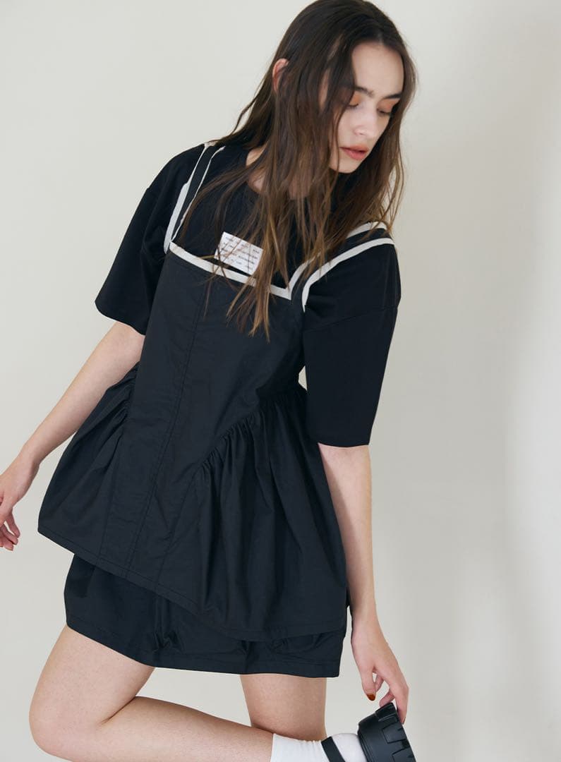 coel コエル　フラワーモチーフチュールトップス