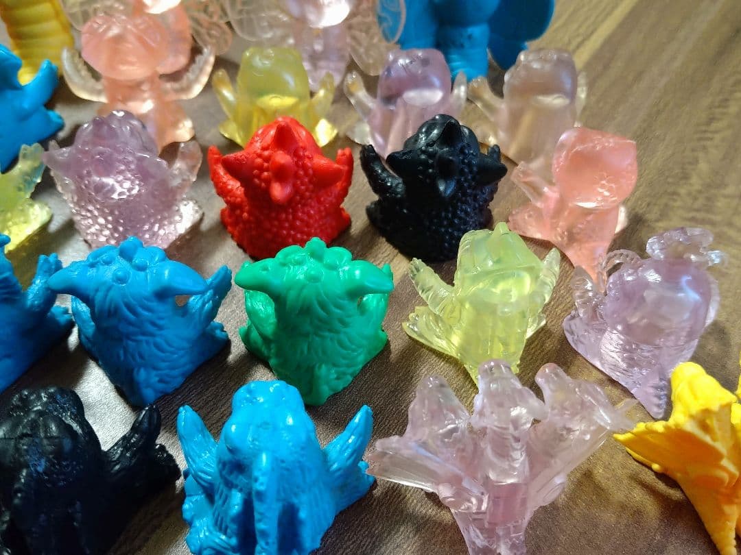 【当時物】ガシャポン ゴジラ怪獣軍団 63体セット