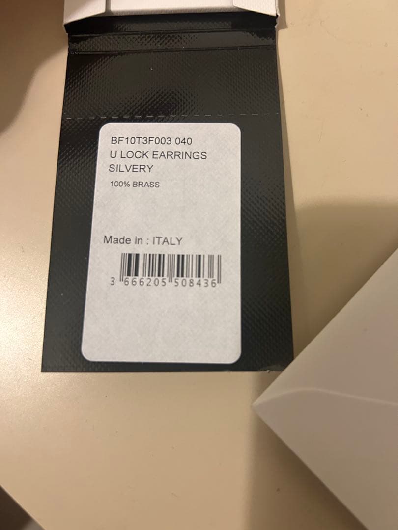 アクセサリー GIVENCHY U LOCK EARRINGS SILVERY