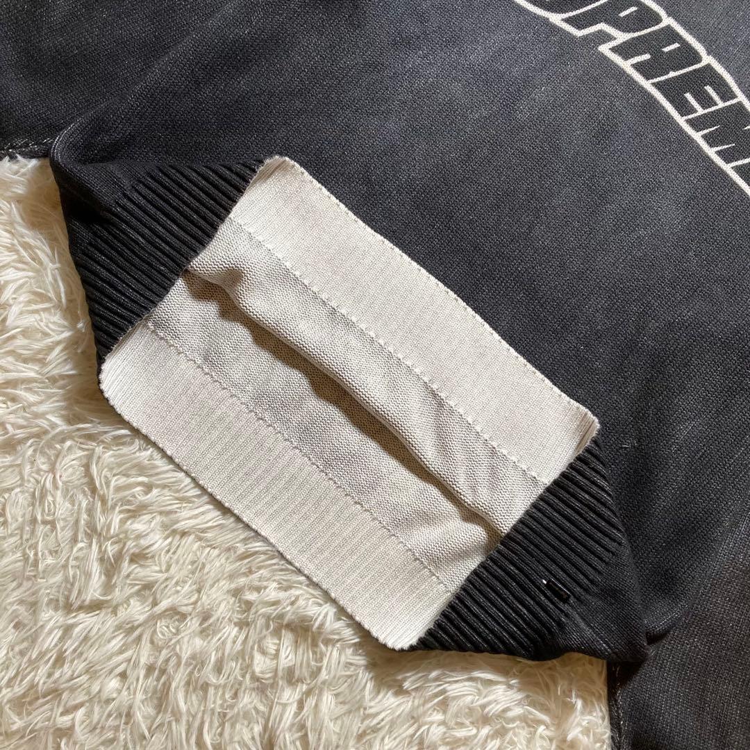 トップス Supreme Printed Washed Sweater Black XL