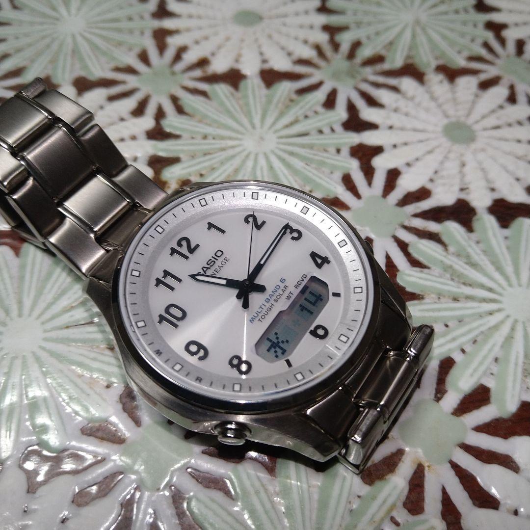 極美品　サファイアガラス　軽量チタン　カシオ LCW-M100TSE-7A2JF