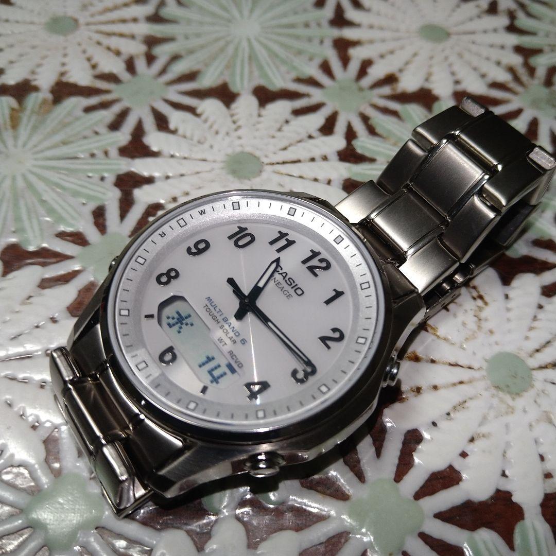 極美品　サファイアガラス　軽量チタン　カシオ LCW-M100TSE-7A2JF