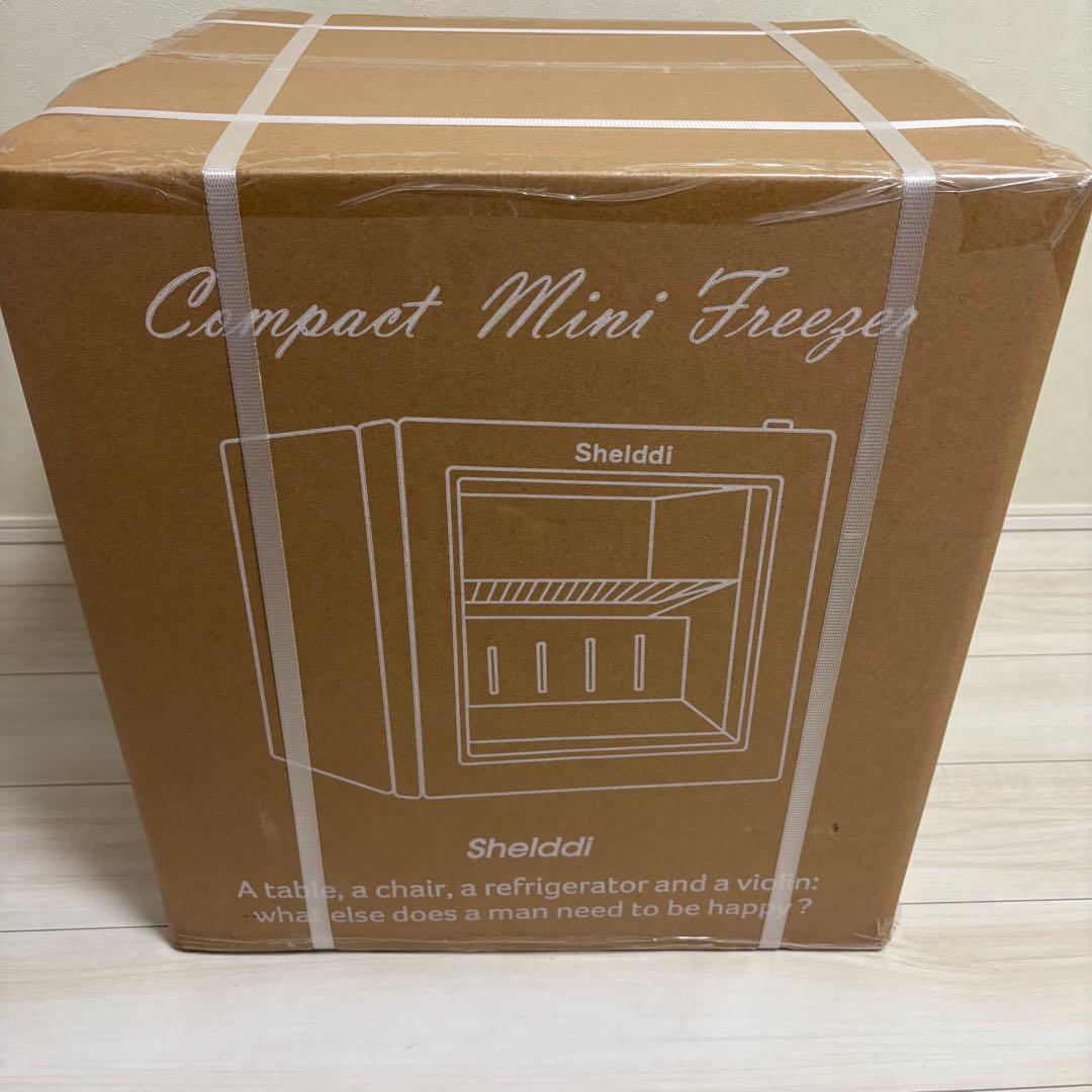 Shelddi ミニ冷凍庫 35L 小型 家庭用 透明ガラスドア お洒落 静音
