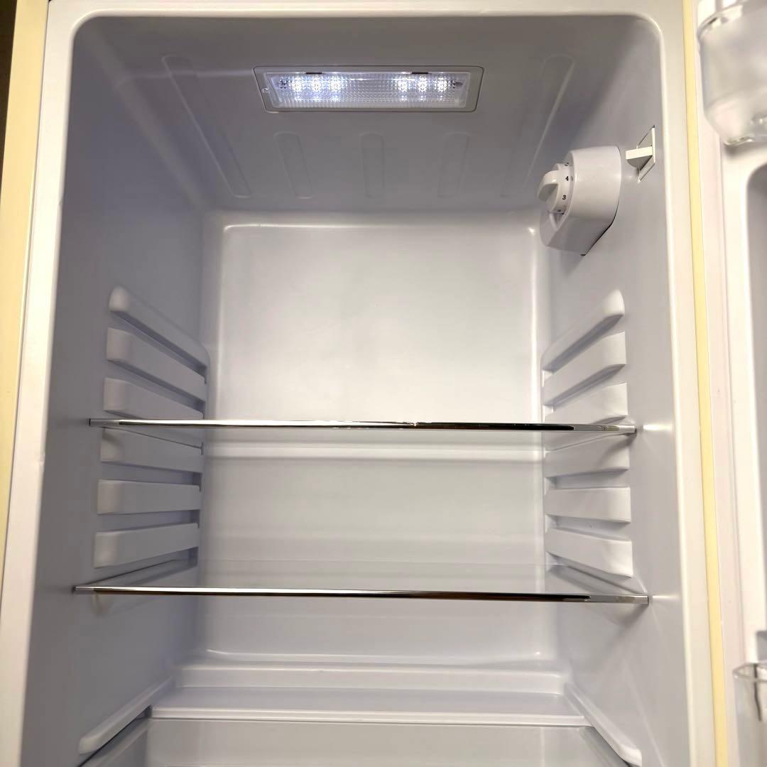 2021年製 冷蔵庫 一人暮らし 単身用 小型 3ヶ月保証 送料無料 レトロ家電