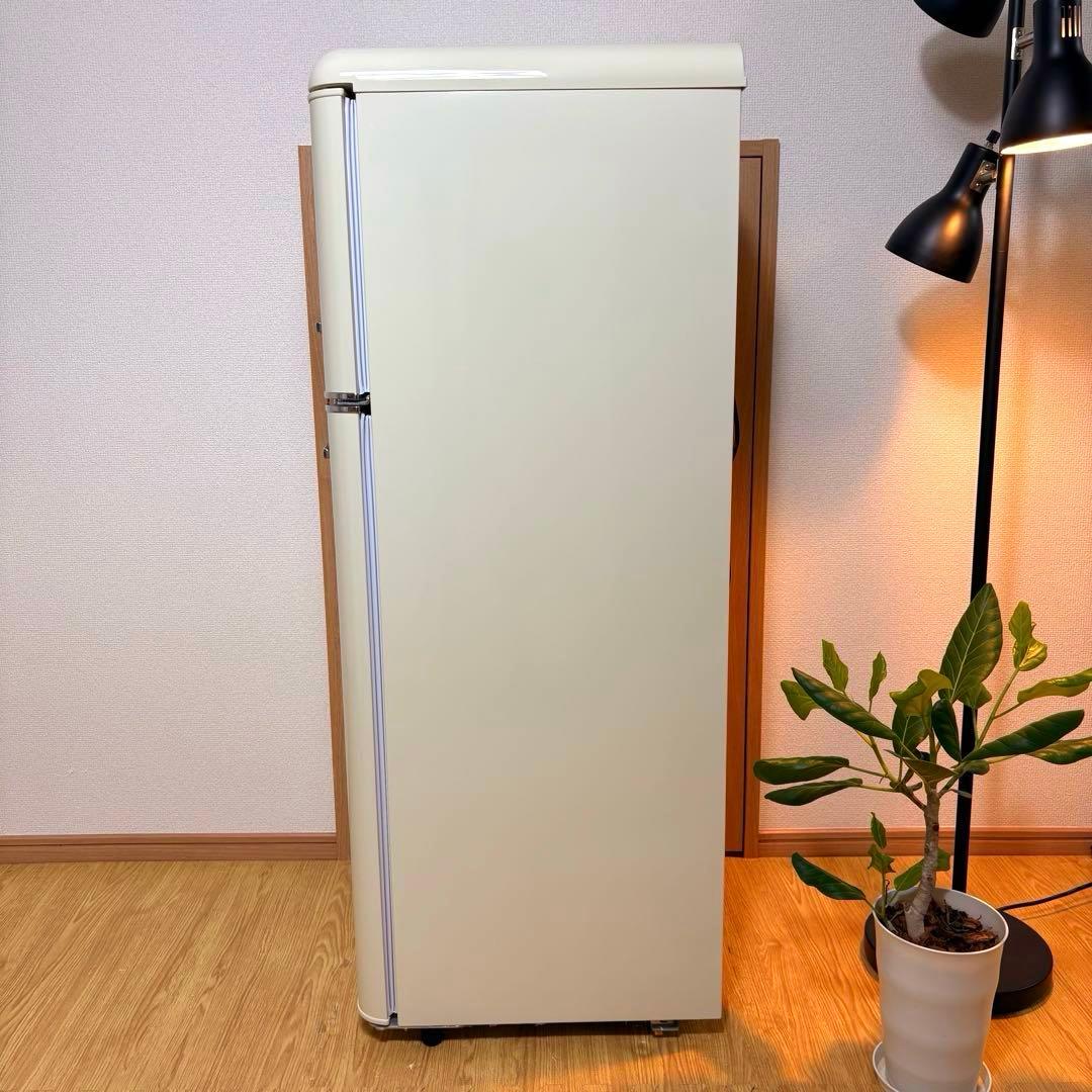 2021年製 冷蔵庫 一人暮らし 単身用 小型 3ヶ月保証 送料無料 レトロ家電