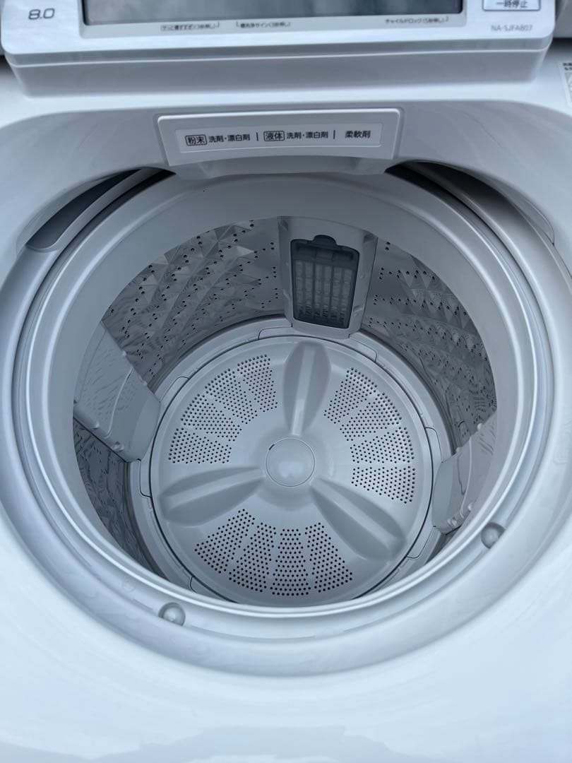 愛知岐阜/送料込★パナ 8.0kg洗濯機【NA-SJFA807】泡洗浄 21年製