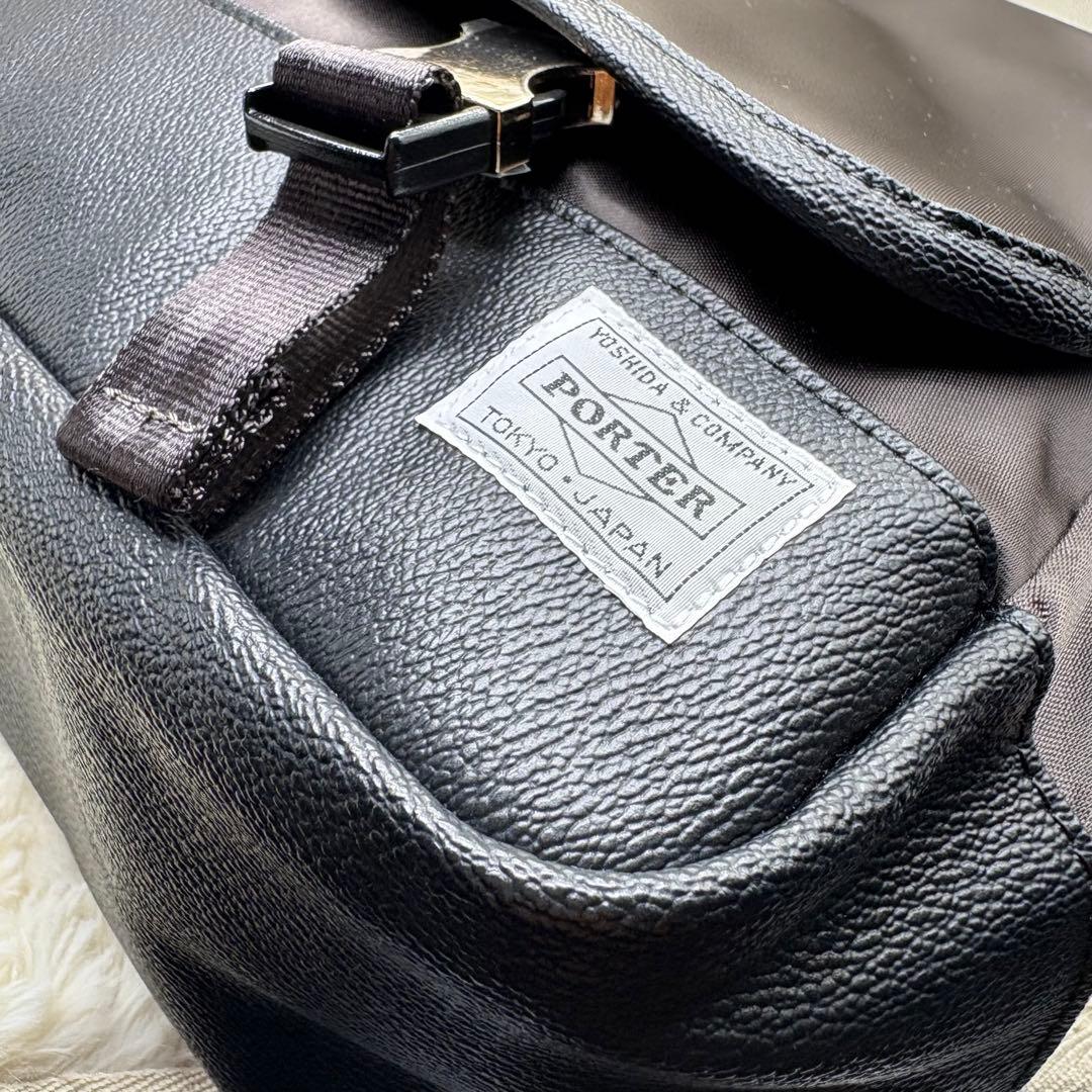 希少　PORTER ポーター　サックスバー ショルダーバッグ ナイロン　ブラック