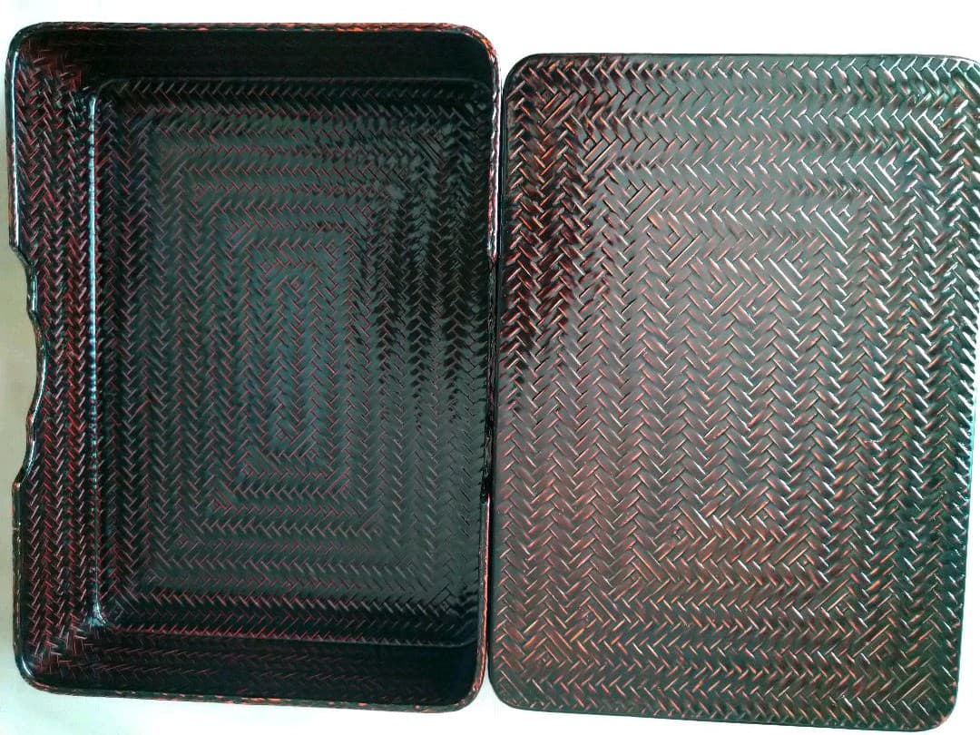 らんたい漆器　文箱　書類入れ　福岡特産　井上らんたい漆器