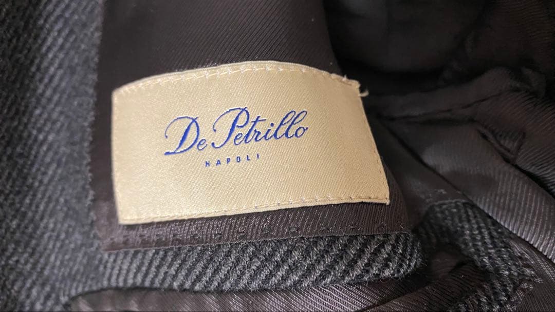 デ・ペトリロ Tagria46 Drop7 イタリア製　ダークグレースーツ