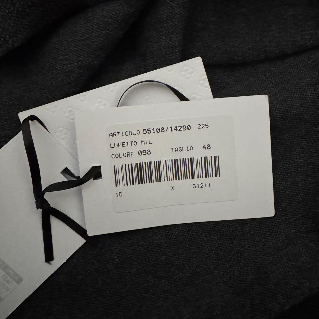 GRAN SASSO/グランサッソ 12ゲージ モックネックニット チャコール