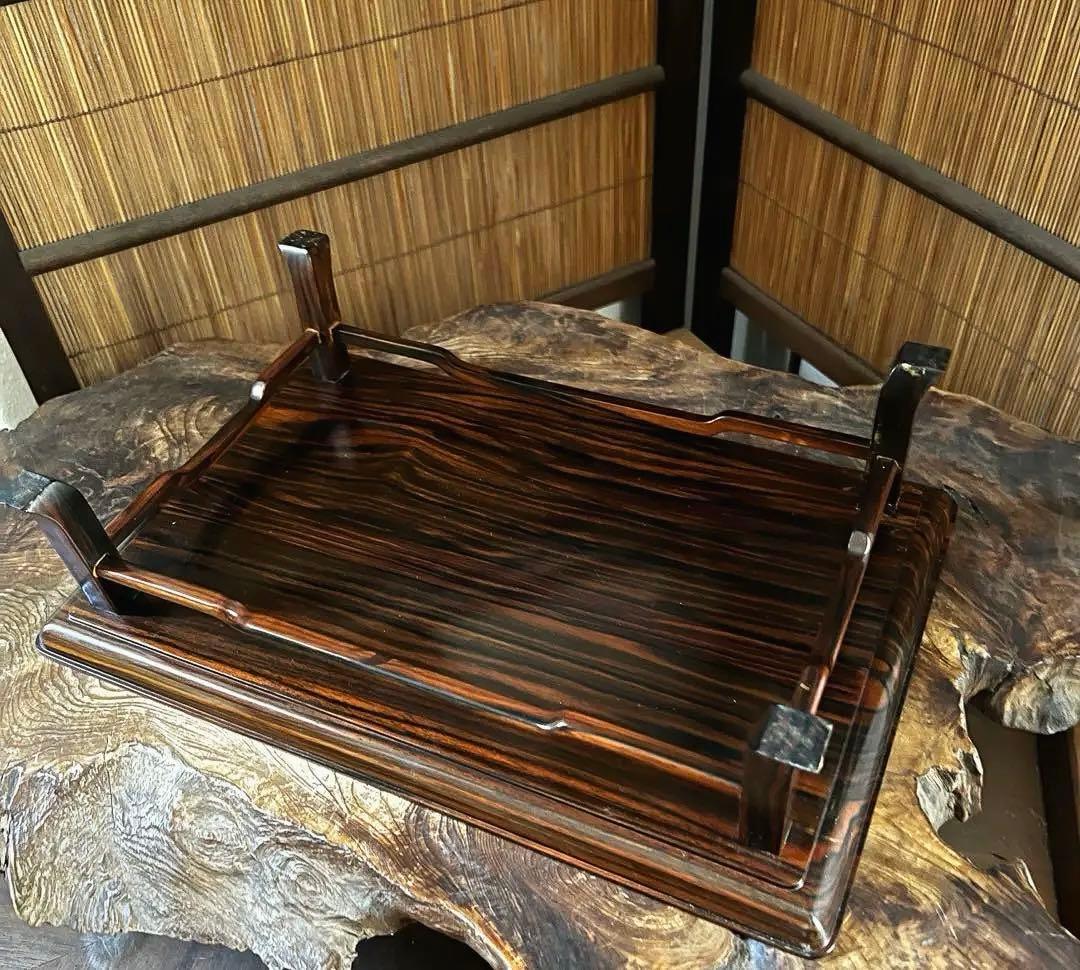 古木 香台 花台 盆栽台 黒檀 希少 小型 高台 1292㌘