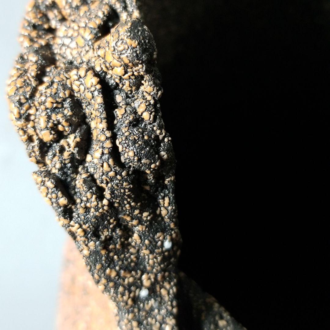 信楽焼傘立て  朱ちらし 高さ４８cm