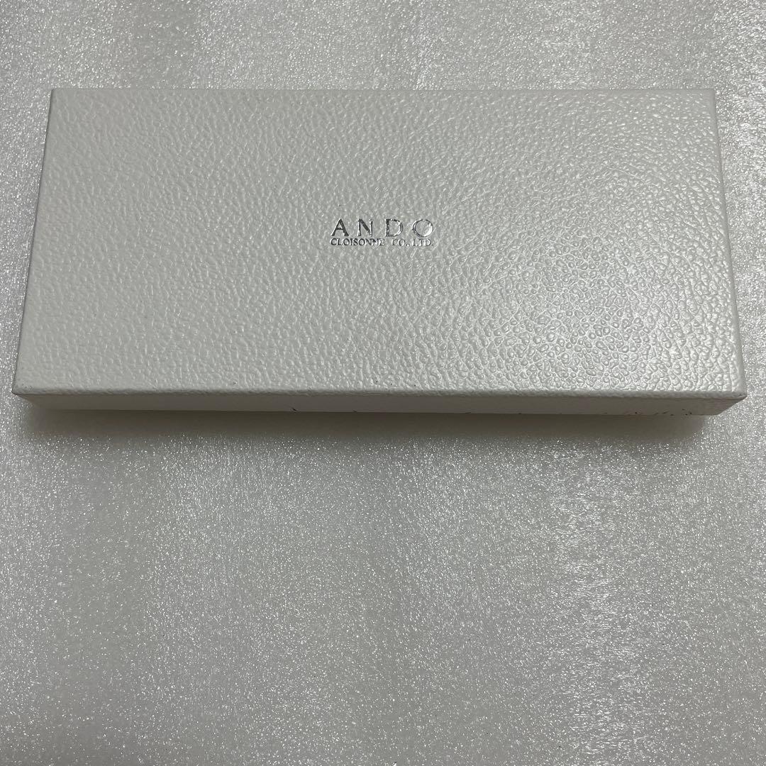 希少　ANDO 宮内庁御用達　安藤七宝店　七宝ボールペンとペン皿のセット
