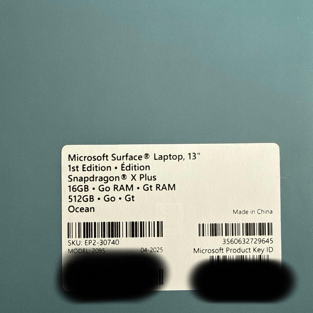極美品 Surface Laptop 13インチ 16GB 512GB