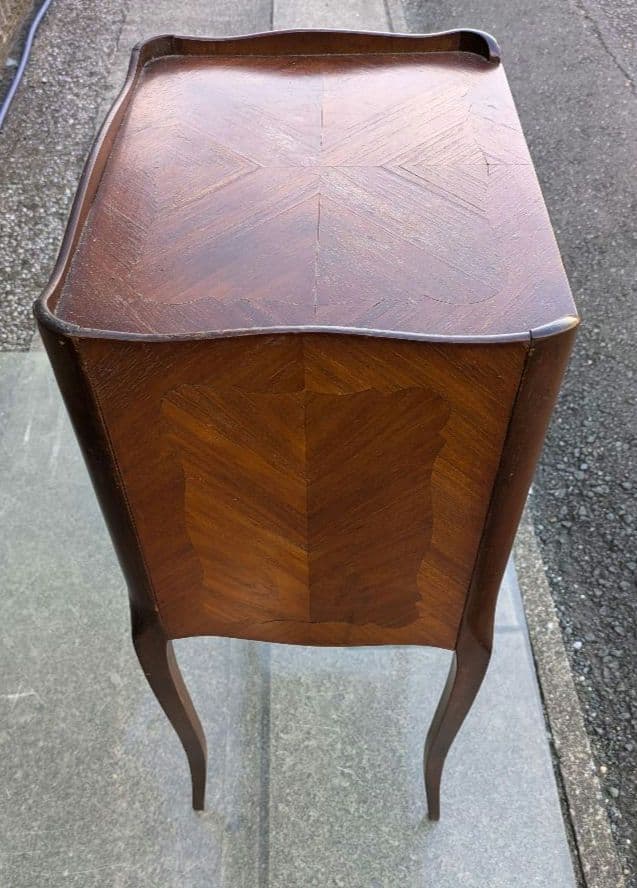 19世紀　フランス　アラビア文茶釉台付鉢　アンティーク花台