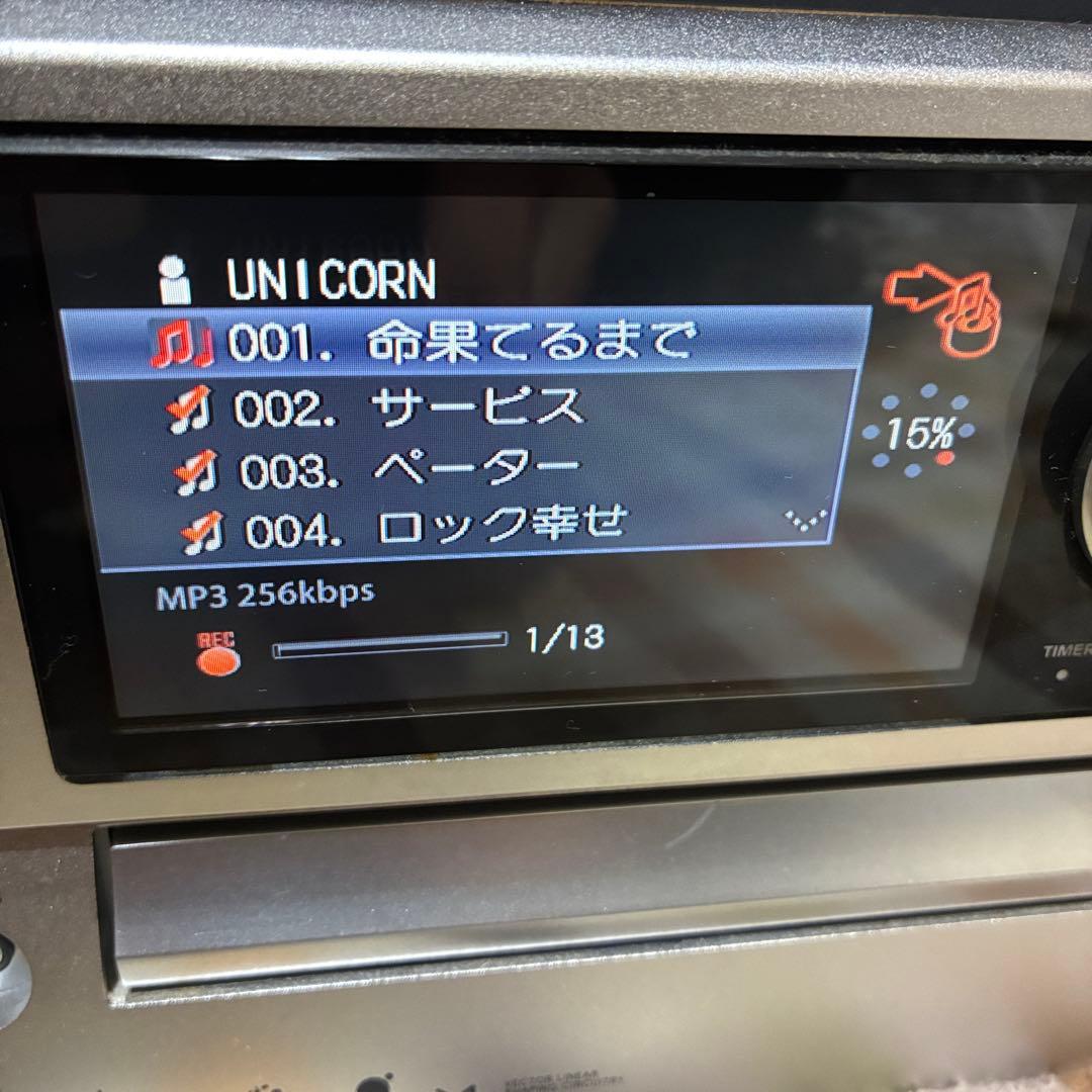 動作ok ONKYO BR-NX10 CD HDD ミニコンポ HDD80GB