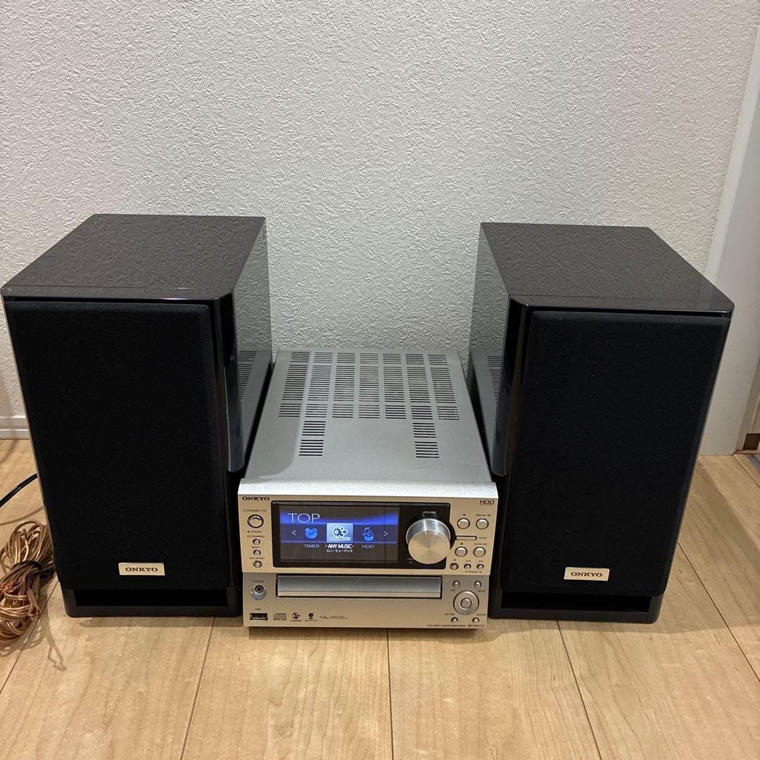 動作ok ONKYO BR-NX10 CD HDD ミニコンポ HDD80GB
