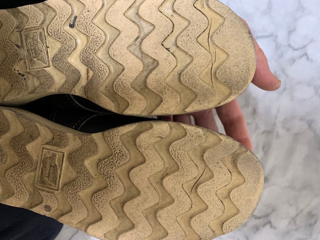 90s【REDWING】アイリッシュセッター 犬タグ 8179 25.5cm 黒