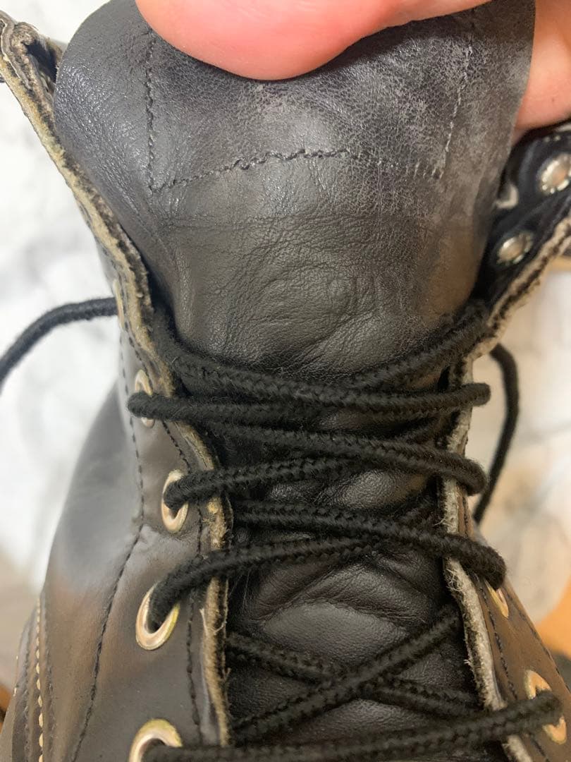 90s【REDWING】アイリッシュセッター 犬タグ 8179 25.5cm 黒