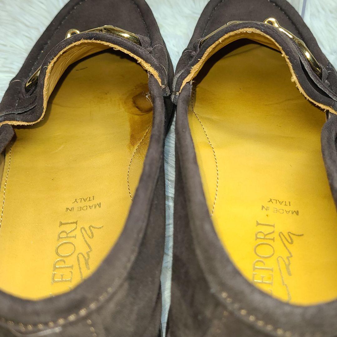 ダニエルレポリ【D.LEPORI】　　スエード　ビットローファー　ダークブラウン