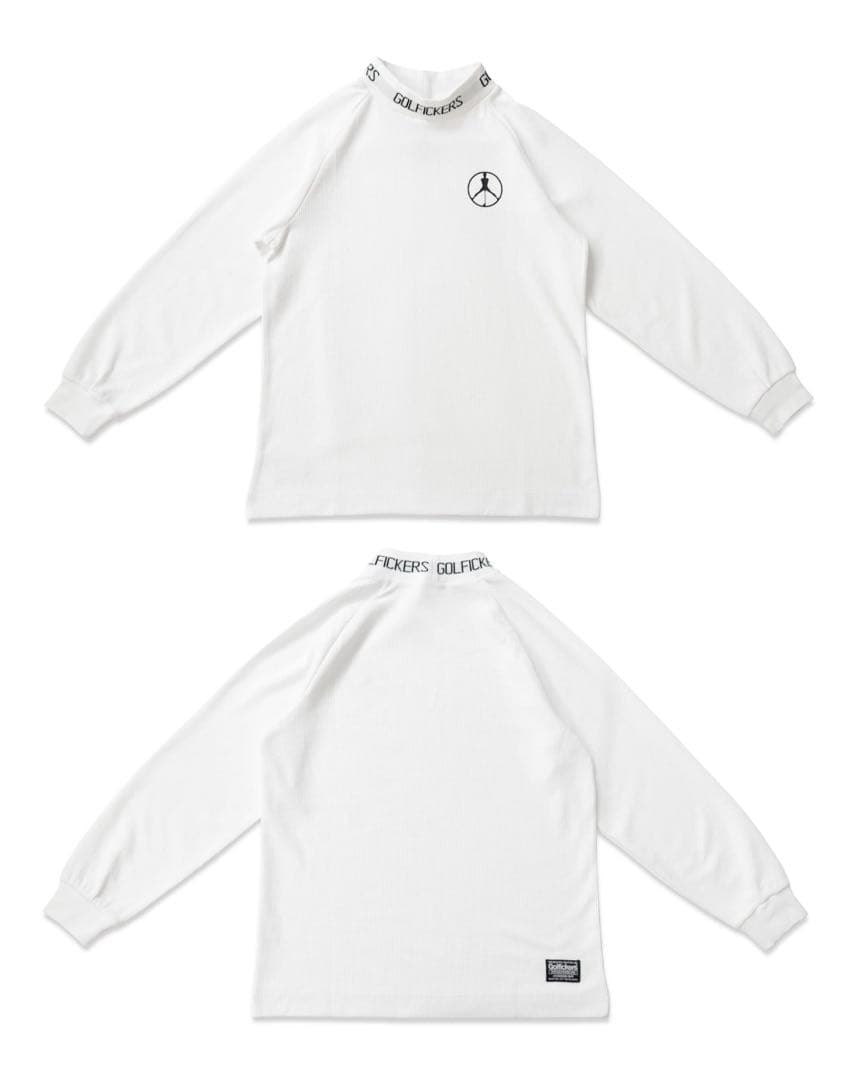 ゴルフィッカーズ Mock Neck Thermal 白 L