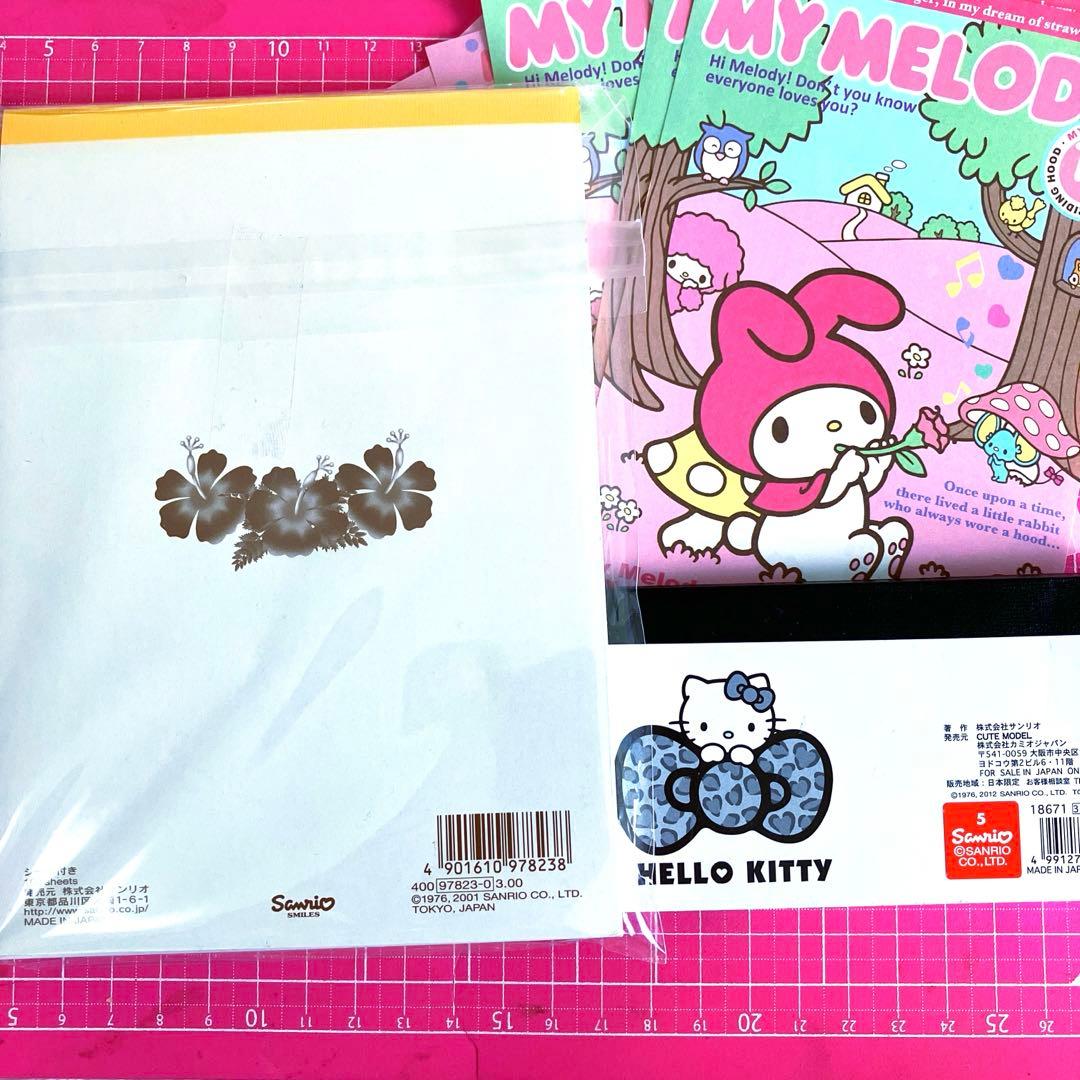 Hello Kitty　サンリオハイビスカス　メモ帳　平成レトロ　レア★